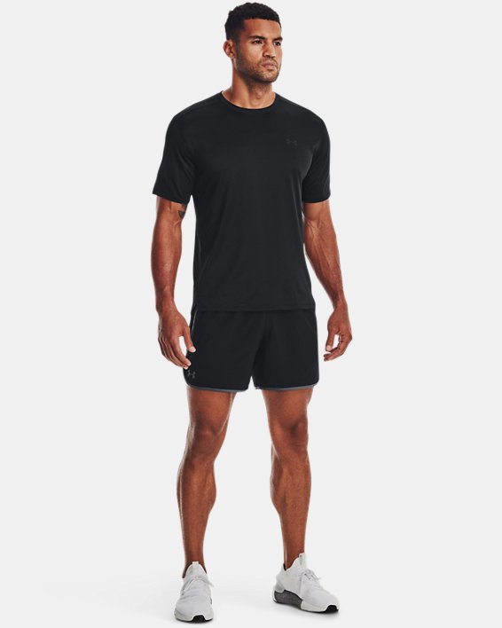Men's UA HIIT Woven 6" Shorts in Black image number 2